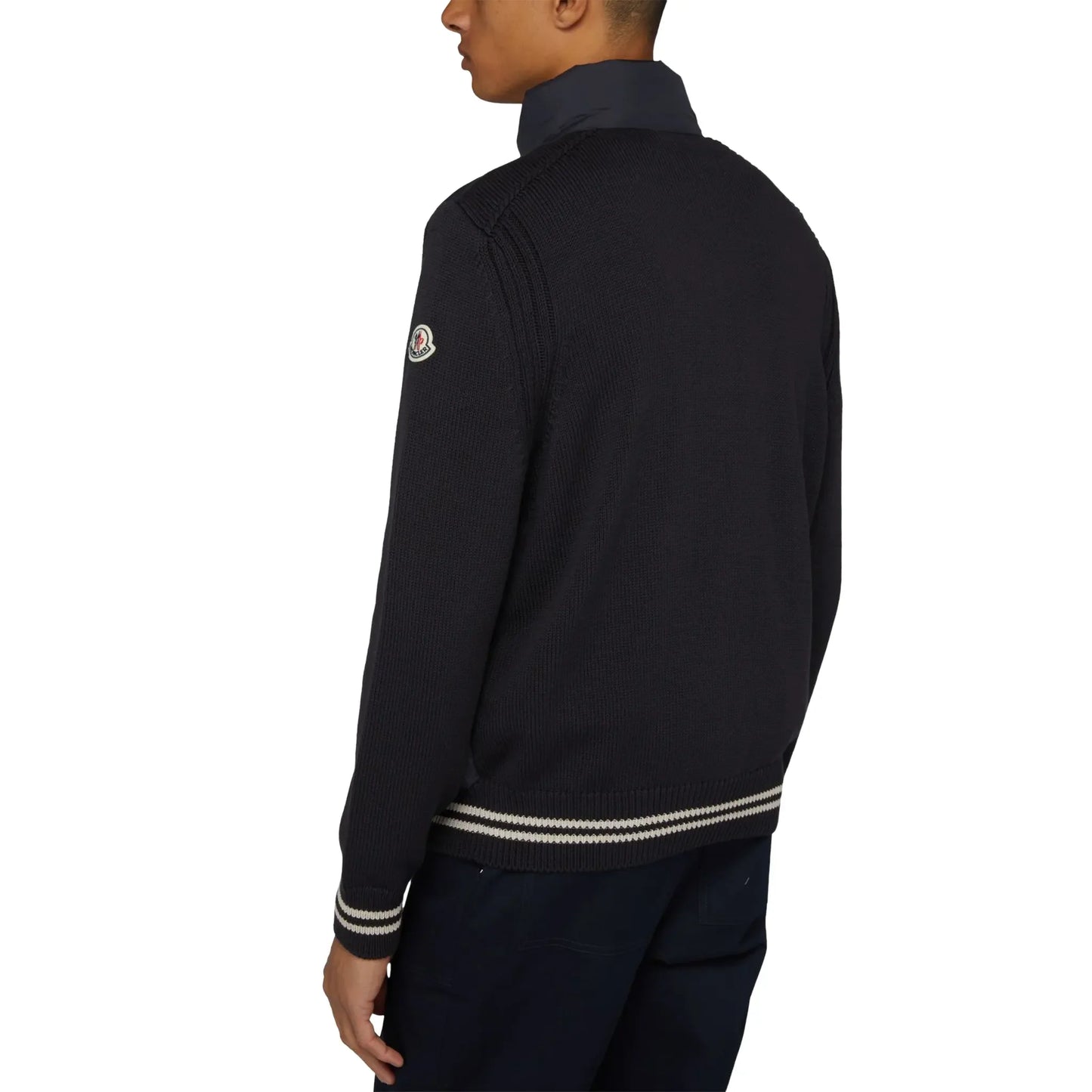 Moncler Hybrid Navy Zip Jacket