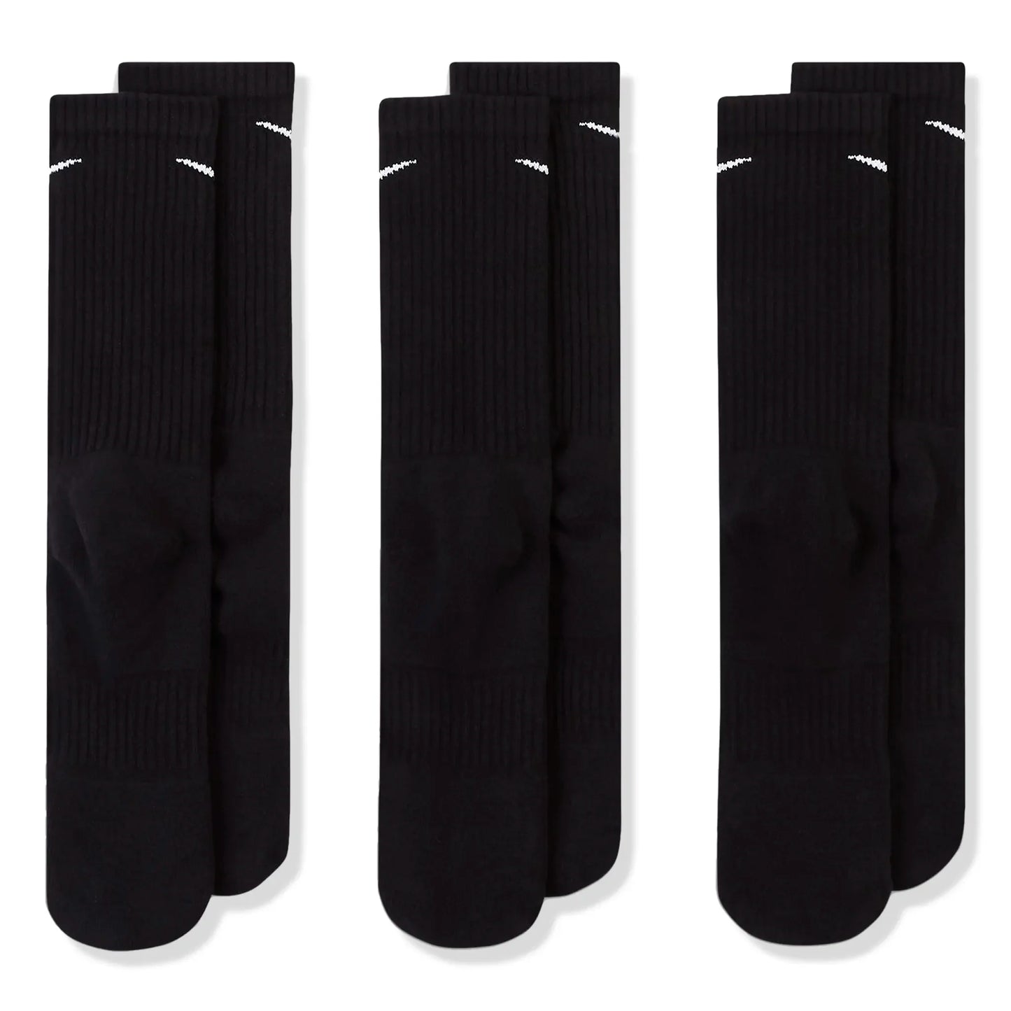 Nike Everyday Cushioned Training Black Crew Socks - 3 Pairs