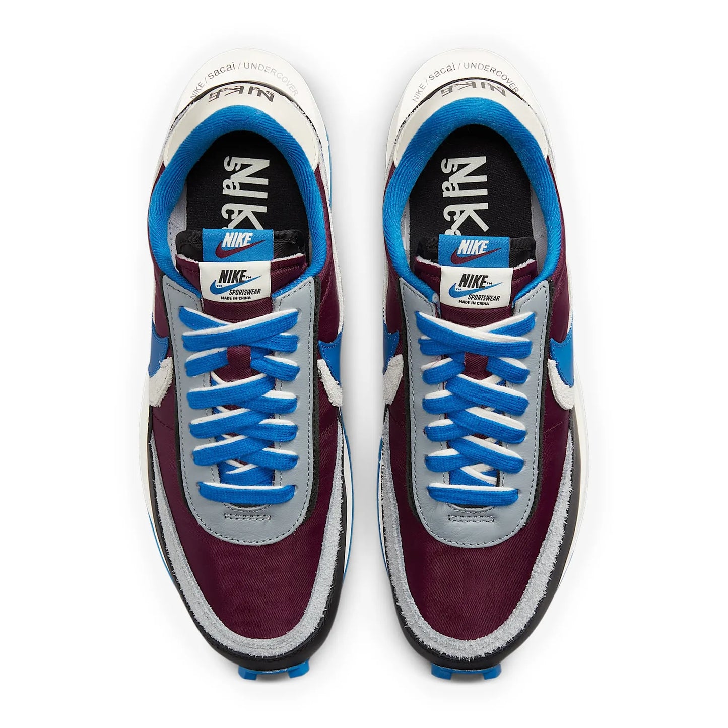 Nike x Sacai LD Waffle Undercover Night Maroon Team Royal