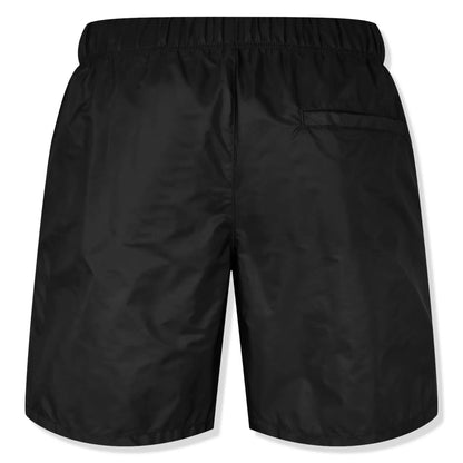 Prada Triangle Interlock Black Swim Shorts