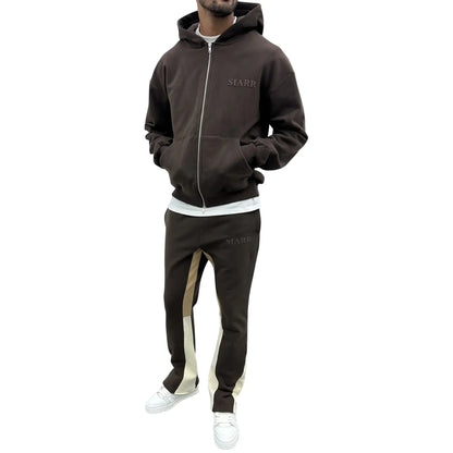 SIARR Brown Flared Joggers