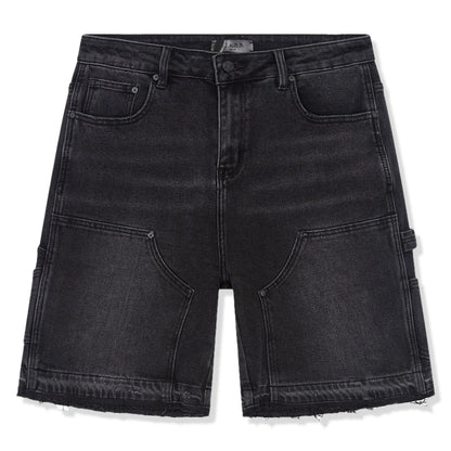 SIARR Carpenter Denim Shorts Black