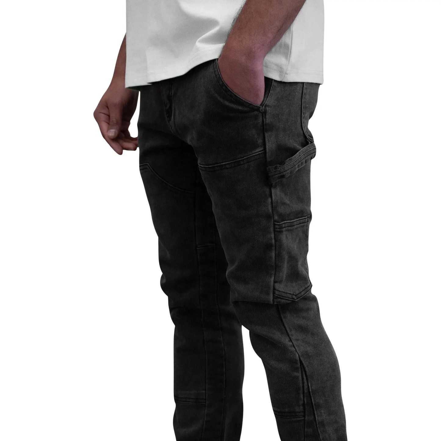 SIARR Carpenter Jeans Washed Black