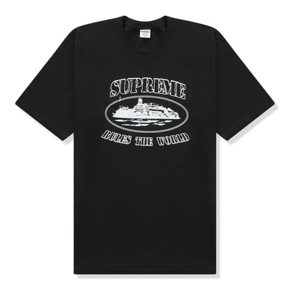 Supreme x Corteiz Rules The World Black T Shirt