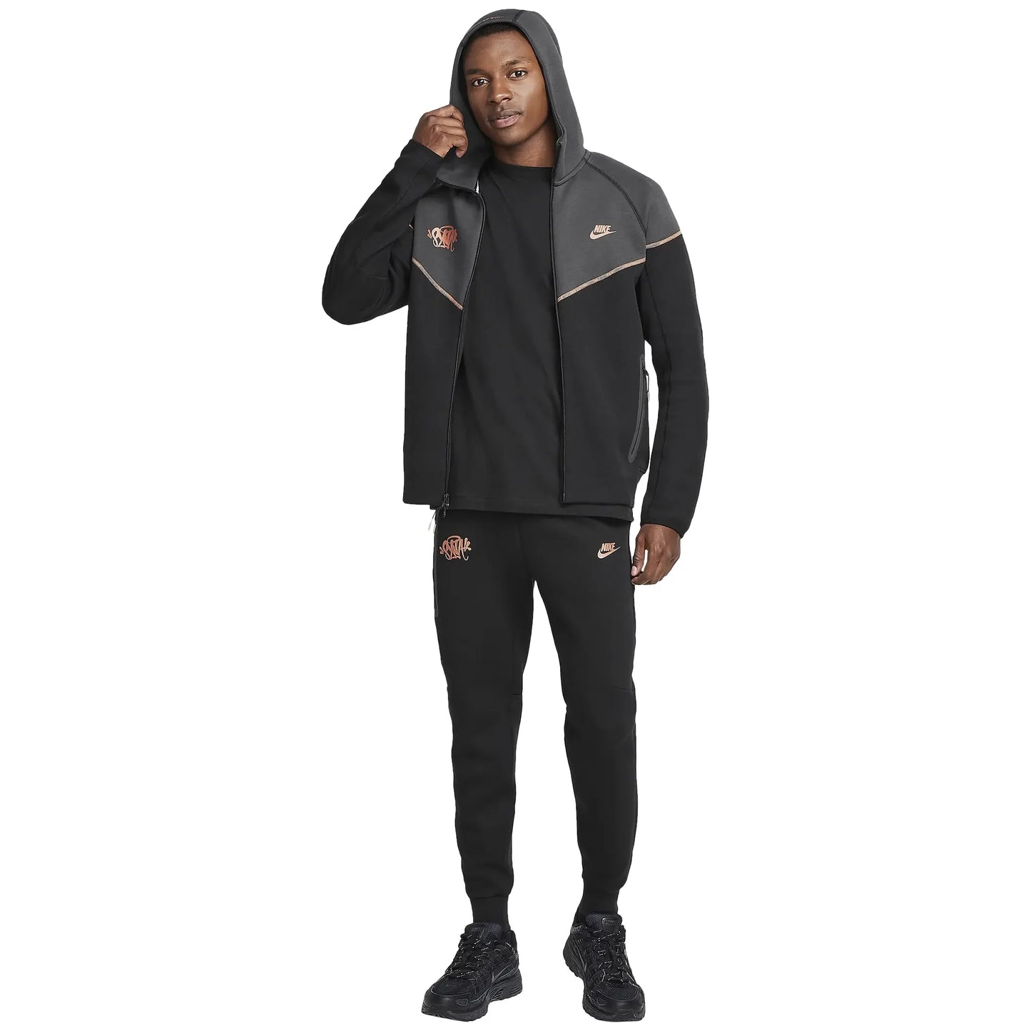 Syna World x Nike Central Cee Tech Fleece Black Tracksuit