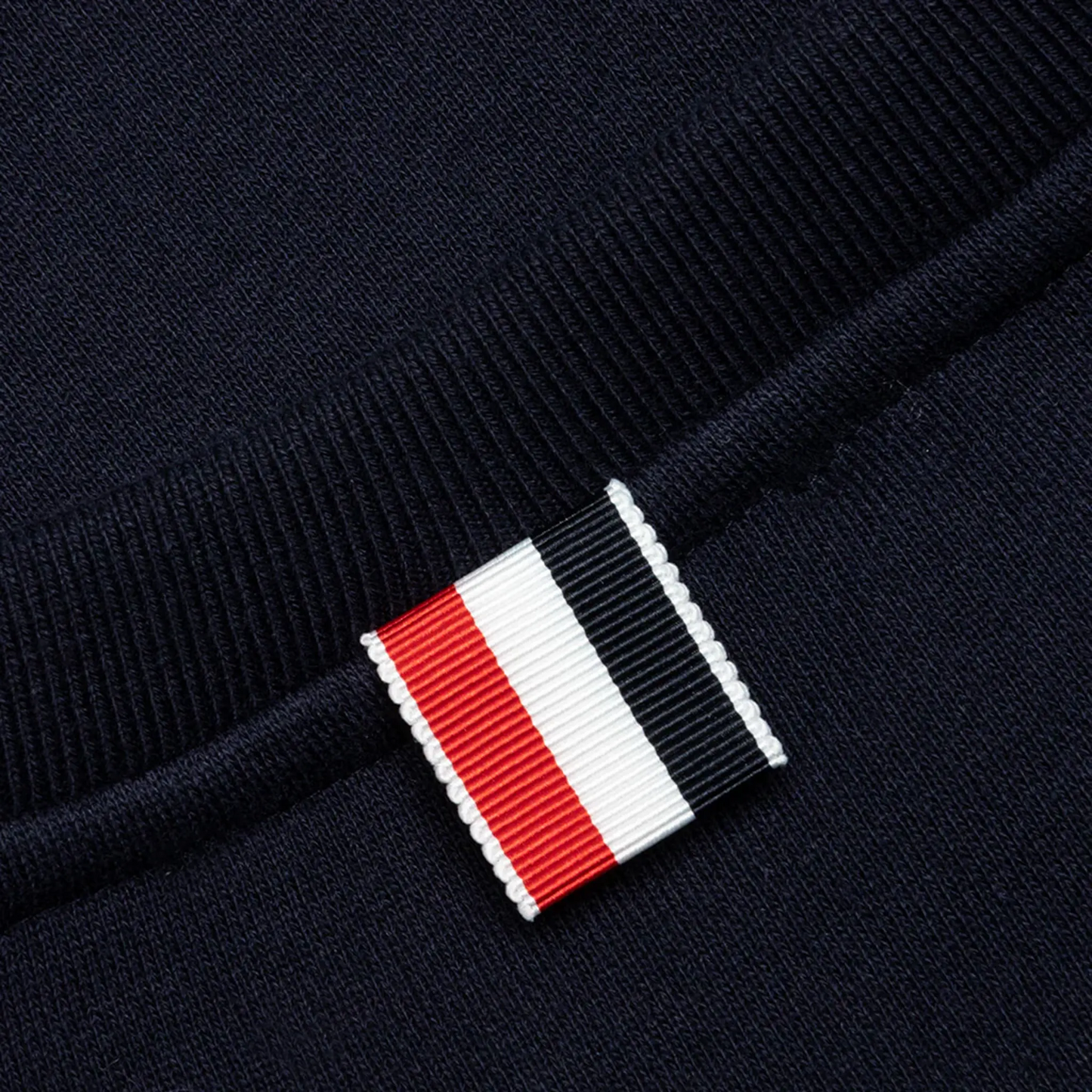 Thom Browne Classic Loopback 4-Bar Tonal Relaxed Navy Blue Sweatshirt